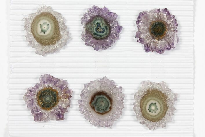 Lot: ~ Amethyst Stalactite Slices ( Pieces) #101654